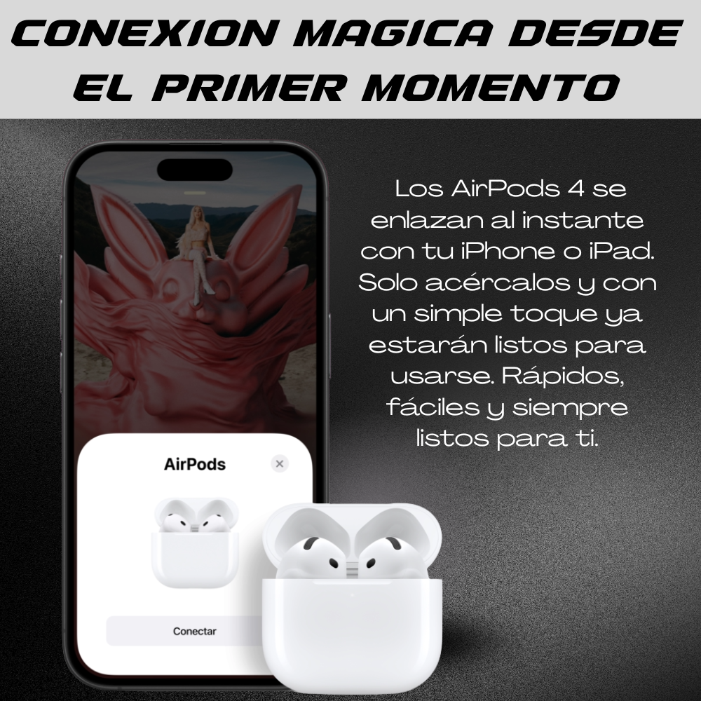 🎧 AirPods 4 – Serie 4 ANC ¡Calidad Premium!📲