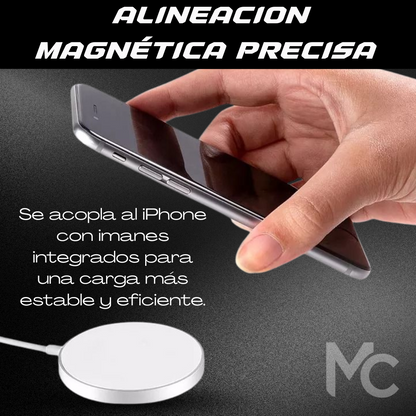 ⚡ Cargador MagSafe Inalámbrico – Compatible con iPhone y AirPods