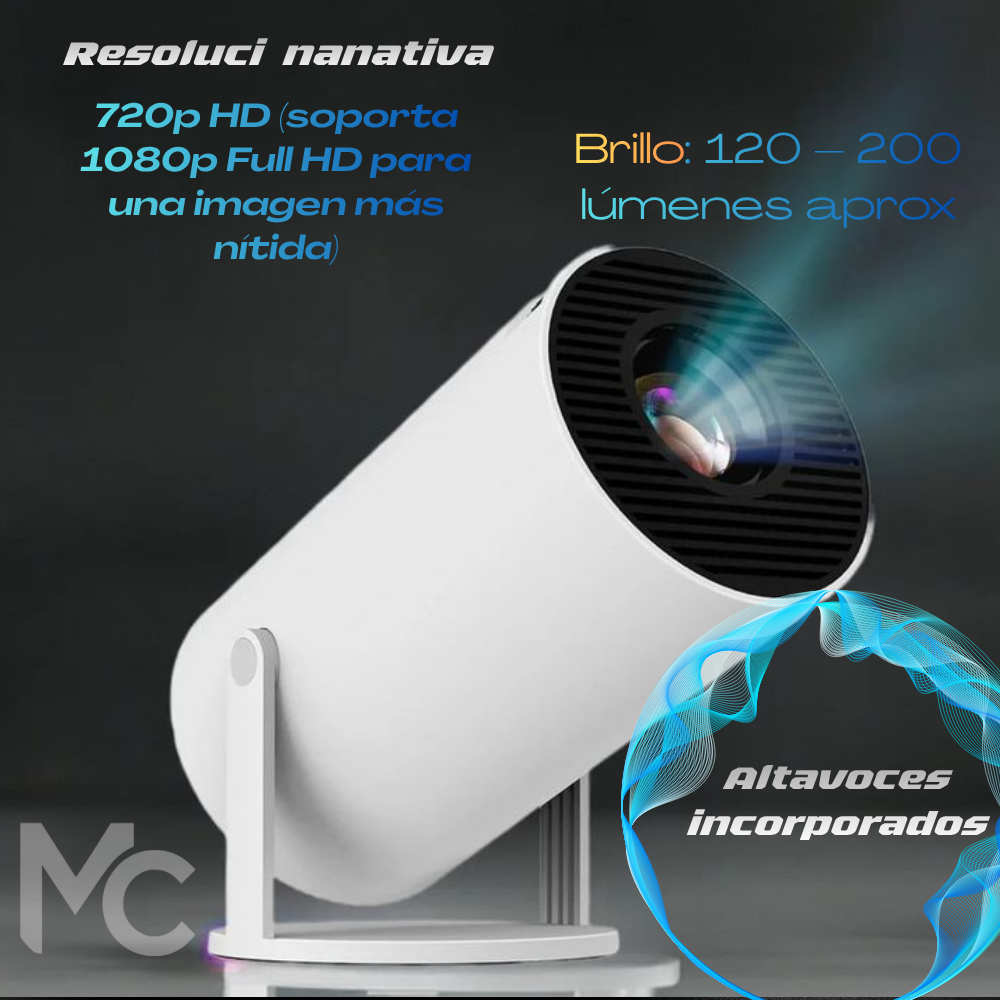 Proyector LED Ultra HD – Tu cine en casa, donde quieras