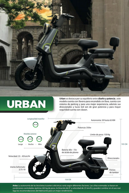 Bicicleta Eléctrica Urban